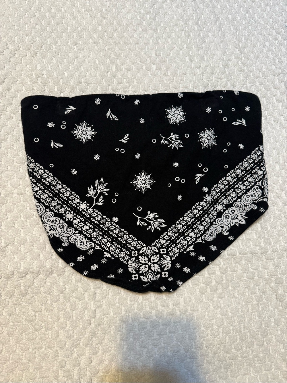 Forever 21 Black Paisley Style tube top